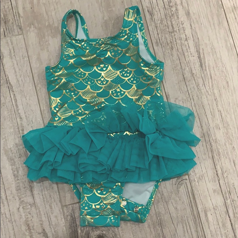 Mermaid one-piece bathing suit 2T